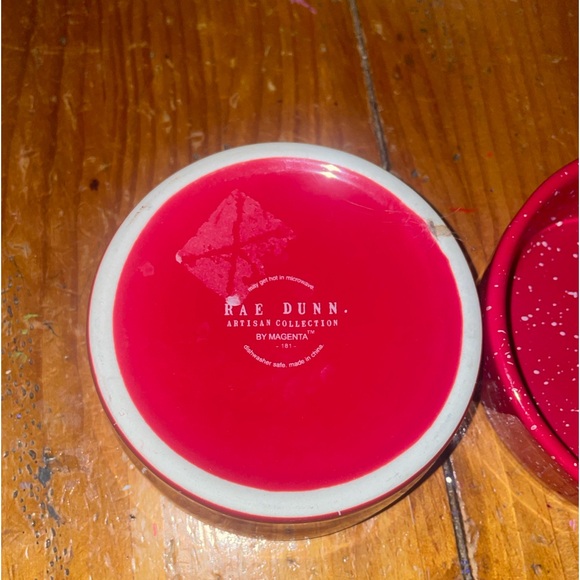 Rae Dunn ~ JOLLY & JOY ~ Set of 2 ~ Holiday Pet Dog Cat Bowls (4 Inches each) - Picture 5 of 7